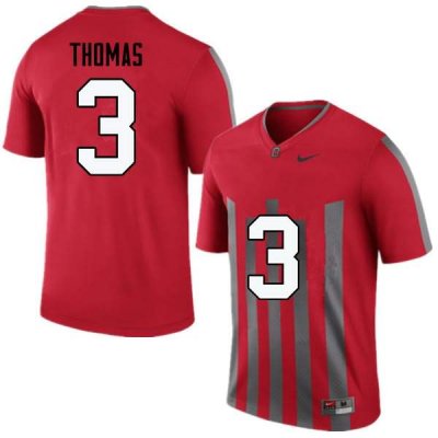 NCAA Ohio State Buckeyes Men's #3 Michael Thomas Throwback Nike Football College Jersey DVM4345HA